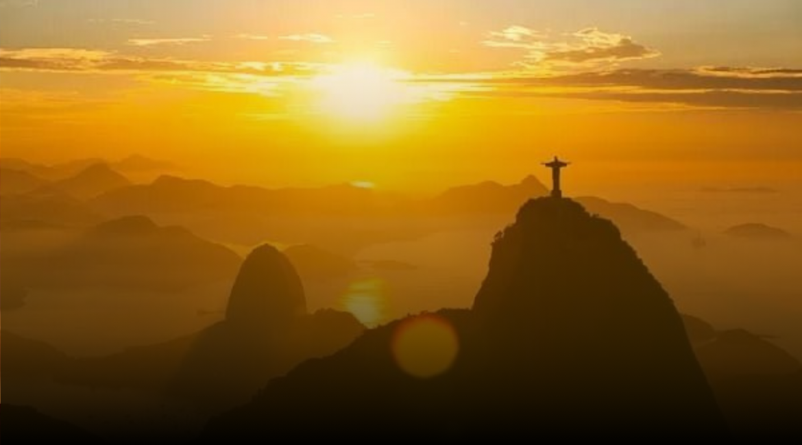 Calor no Brasil- banner do cristo redentor